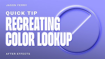 How To Use Color Lookup In After Effects (Like Photoshop)