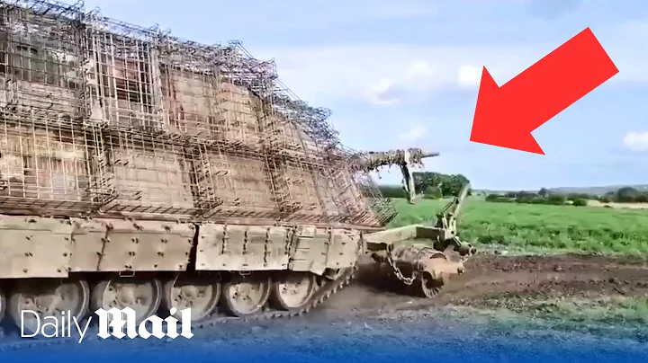 Russian troops have created a monster ‘turtle tank’ as they try to thwart Ukrainian drones. - DayDayNews