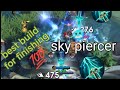 sky piercer the best build for finishing 🥶💯#mobilelegends #mlbb #leagueoflegends #mlbbgame #gusion