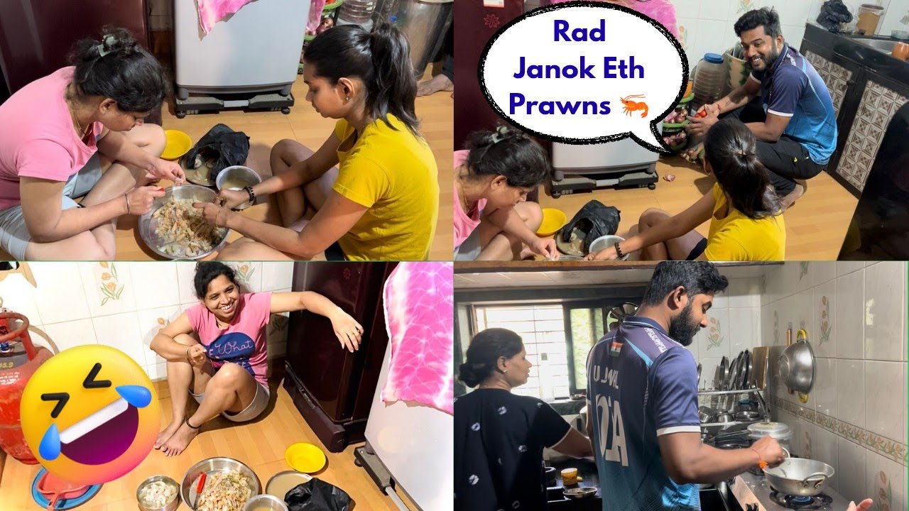 Kandani Cooking for Buddedi 🤭♥️|| Ujwal special Prawns kaip || Tulu vlog || Karkera Family 