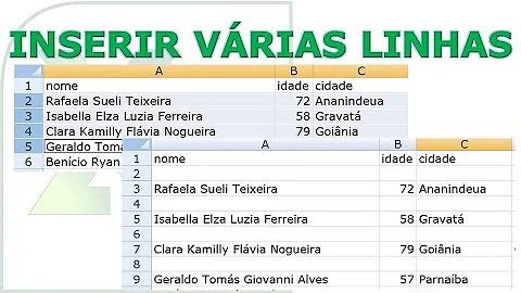 Como colocar linhas de cores diferentes no Excel?