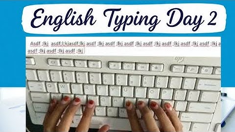 English Typing course - Day 2| free typing lessons | touch typing course ⌨️