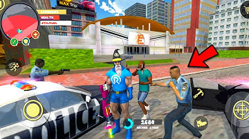 Rope Hero: Vice Town - Bad Wizard vs Police! Android gameplay