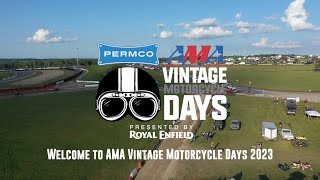 2023 AMA Vintage Motorcycle Days Overview