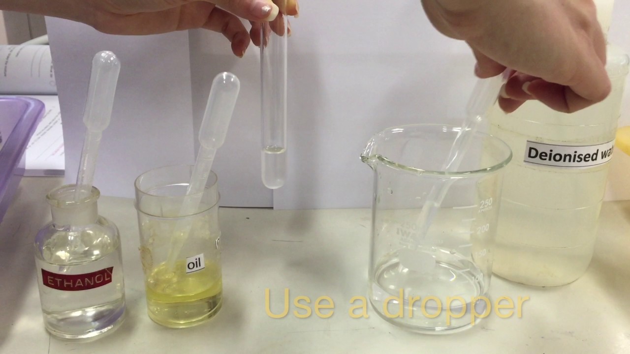 Food Tests Ethanol Emulsion Test YouTube Food Tests Ethanol Emulsion Test YouTube