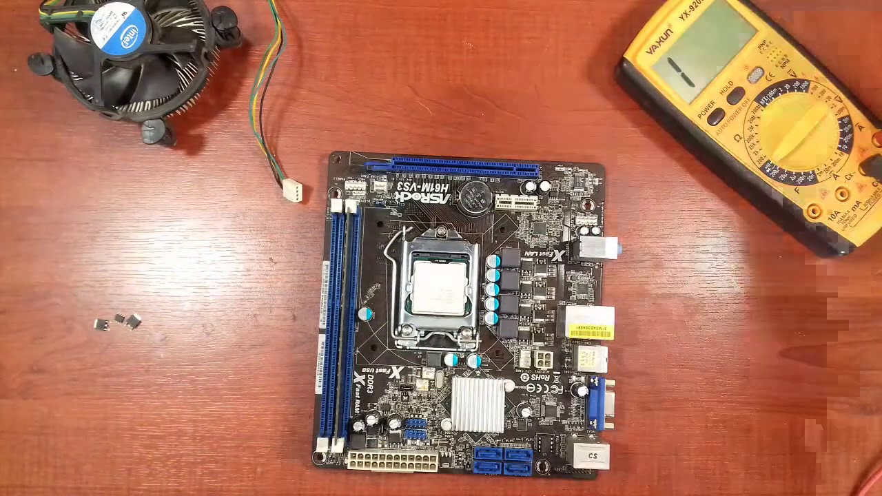 Материнская плата ASRock H61M-VS3 не включается