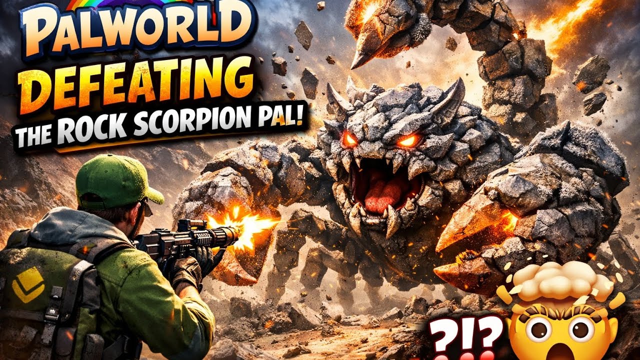 #Defeating a legendary rock type pal in palworld 🤯🥶🥵👹 #palworld #gaming