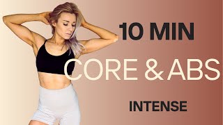 10 min Summer Abs & Deep Core Workout | Slim Waist | No Equipments