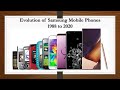 All Samsung Phones Evolution 1988-2020