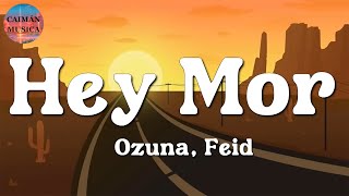 Ozuna Ft. Feid - Hey Mor | Bad Bunny, Sech, Mora (Letras)