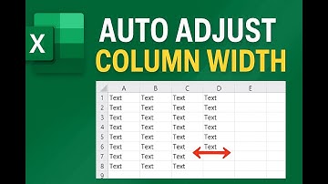 Adjust Column Size Automatically in Excel