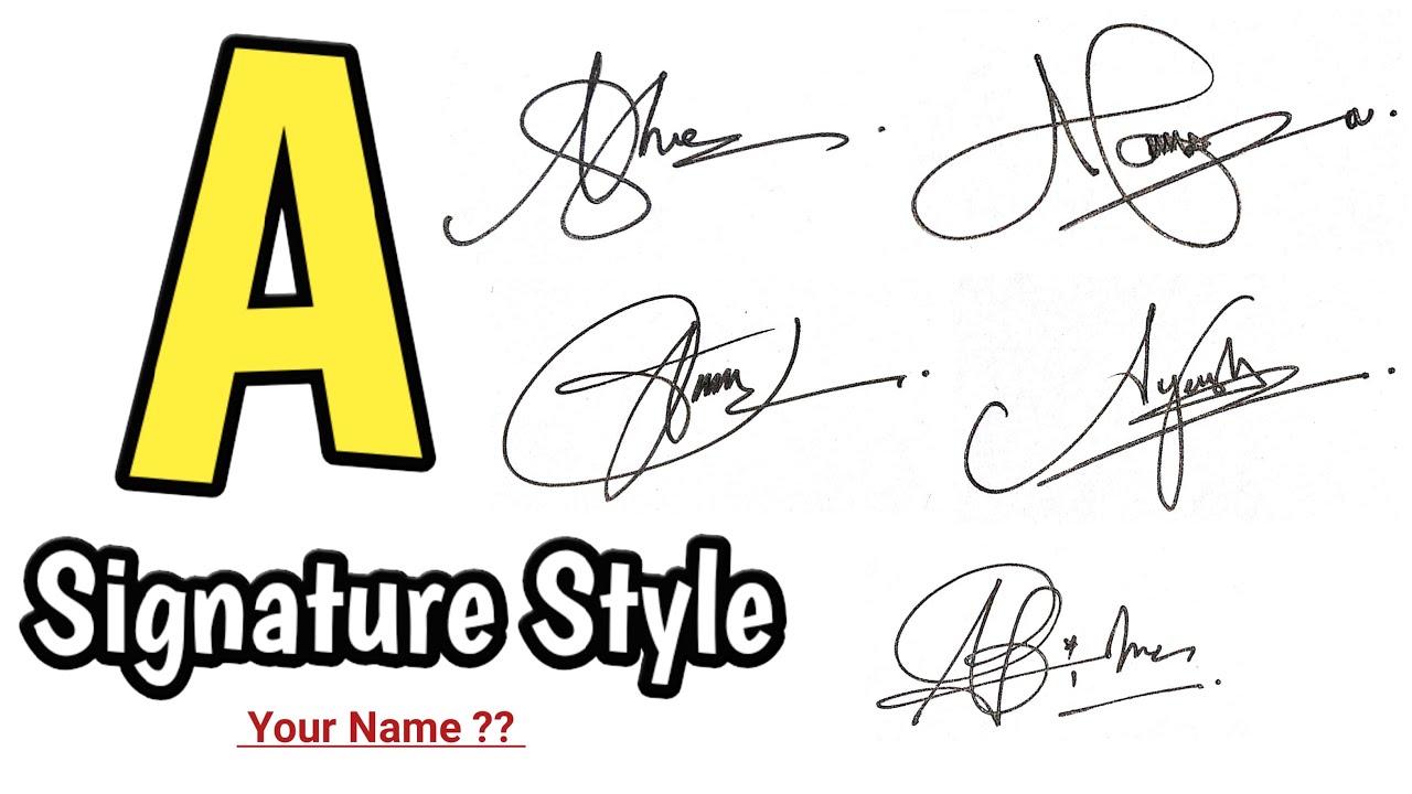 Signatures For Letters