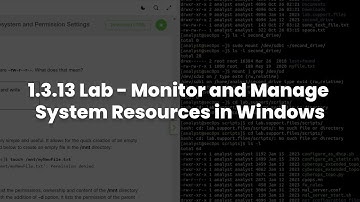 1.3.13 Lab - Monitor and Manage System Resources in Windows