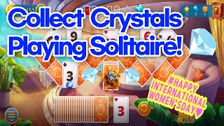 Collect Crystals! in Solitaire Cruise Gameplay : Classic Tripeaks Walkthrough (Android, iOS) screenshot 4