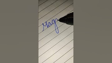 magnet in cursive writing #goodhandwriting #shorts #diy #cursive