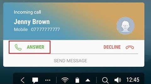 incoming calls not showing on samsung a10, a30 , a50
