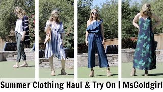 Summer Clothing Haul & Try-On  | MsGoldgirl