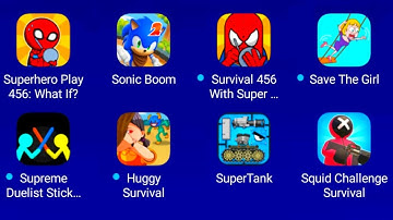 Superhero Play 456: What if?-Sonic Boom-Survival 456 With Super Hero-Save The Girl-Supreme Duelist..