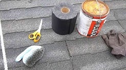 How to repair a leaky asphalt shingle roof 