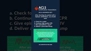 ACLS Megacode 4 Q4 Answer Key #acls #reels #aclsmegacode