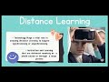 WHAT IS DISTANCE LEARNING?