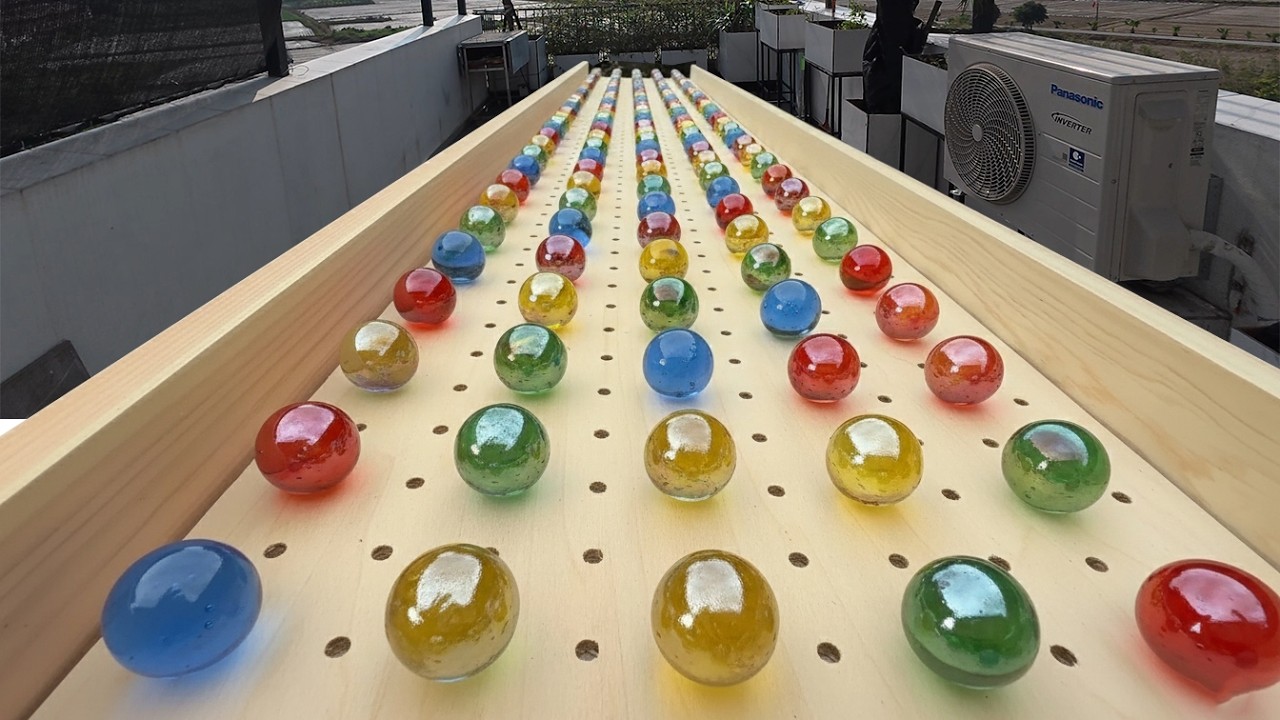 Marble Run 8 – Long Road, Mesmerizing Continuous Motion