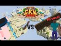 Destroying PC players on mobile (Cubecraft skywars)