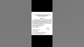 Ap inter 2022 results to be released on tomorrow (22nd june) #apinterresults2022 #bieap #subscribe