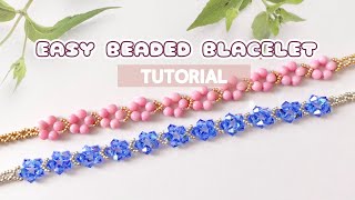 Easy Beaded Bracelet Step-by-Step Tutorial | Making Jewerly for
