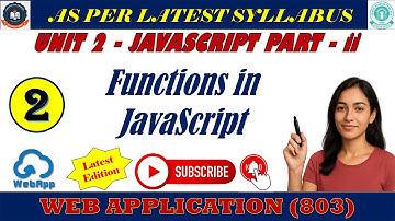 Chapter 2 : JavaScript Part 2 || Functions in JavaScript || Built-in & User Defined Function