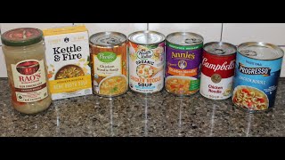 BEST Chicken Soup? Rao’s, Kettle & Fire, Pacific Foods, Health Valley, Annie’s, Campbell’s,Progresso