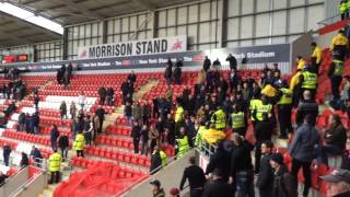 Millwall FC fans at Rotherham United away!