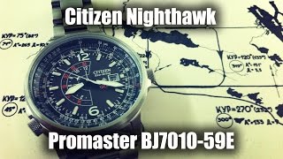 Обзор часов Citizen Nighthawk Promaster BJ7010-59E