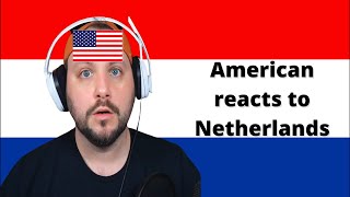 American reacts to - Geography Now! NETHERLANDS