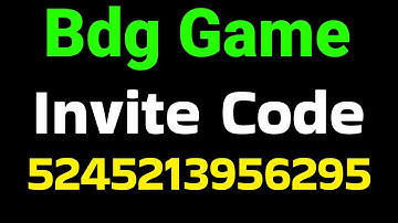 Bdg Game Invite Code • 5245213956295  बीडीजी गेम इनवाइट कोड • 5245213956295 #bdggameinvitecode