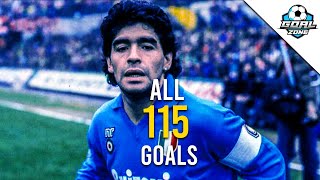 Diego Armando Maradona - All 115 Goals for Napoli