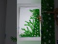 "Green Leaf & White Flower Painting For Beginners 🌿🎨 #Shorts"