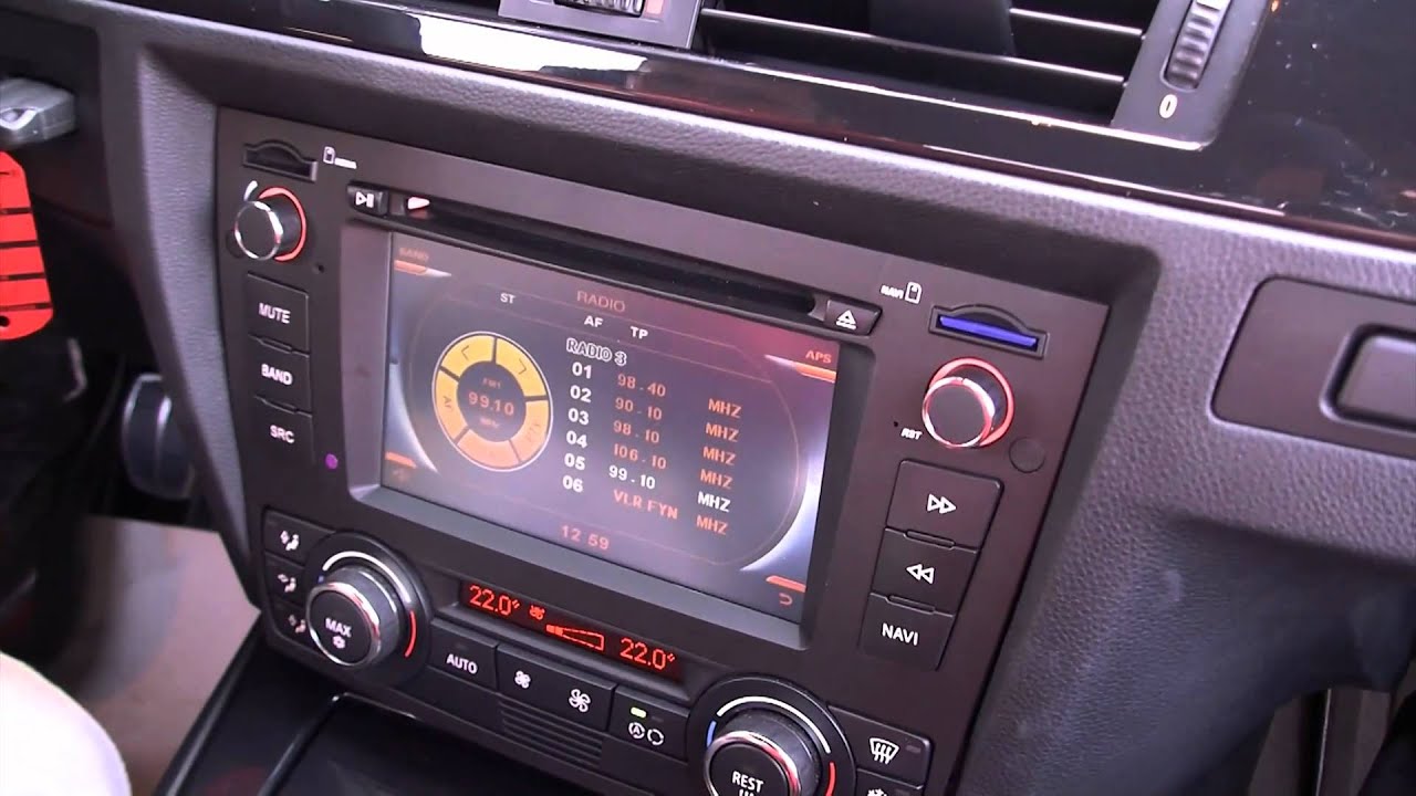 BMW E93 325I gets Dynavin multimedia-unit - YouTube