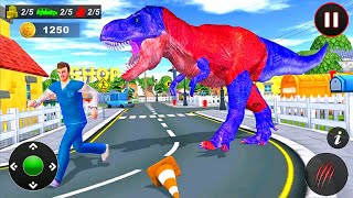 Angry Dinosaur City Rampage Destroy Building City Game 2025 - Android Gameplay screenshot 3