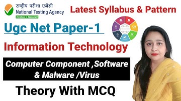 Ugc Net 2023 : June  Paper 1 : ICT /Information & Technology / Software /Malware  MCQ / NET/ SET/JRF