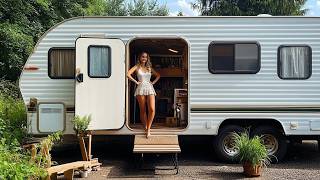 100 days of Renovating old Wheel Camper. TIMELAPSE - From Start to Finish