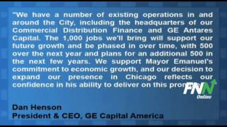 GE Capital Announces It Will Add 1,000 Jobs In Chicago Over The Next Several Years