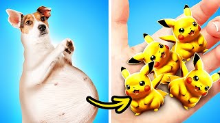 My DOG Is Pregnant With POKEMON | My Toys Became Alive | Sneaking Pets at Home by La La Life Gold