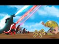 EVOLUTION of GODZILLA&#39;S ATOMIC BREATH Vs Evolution of PAC-MAN [HD] | Godzilla &amp; PacMan Cartoon Movie