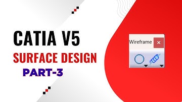 CATIA V5 Surface Design Tutorials Part-3 | Circle, Helix. Spiral..etc.,