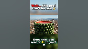 Would You Jump In This Impossible AI Pool? 😳🌊 #Shorts