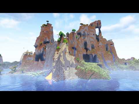 【Minecraft】3年間この山にマイクラサバイバル建築をした結果