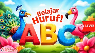 🔴 LIVE: Seru! Belajar Hewan Kebun Binatang Awalan A B C | Edukasi Anak PAUD TK Bahasa Indonesia 🦁🅰️