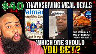 The Aldi And Wal-Mart $40 THANKSGIVING Meal Deals! Which Is Better?