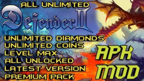 How to get Unlimited Coins+ 💎 Diamonds+Max Level in Defender 2 for Android